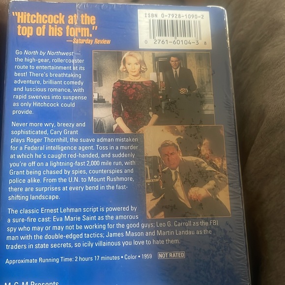 VHS movie, North By Northwest, sealed. Never opened. - Picture 6 of 9